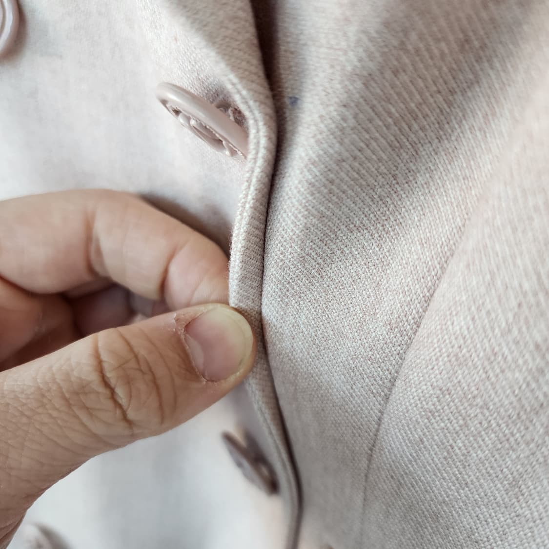 케네스레이디 핑크 더블 버튼 롱 원피스 상품이미지5