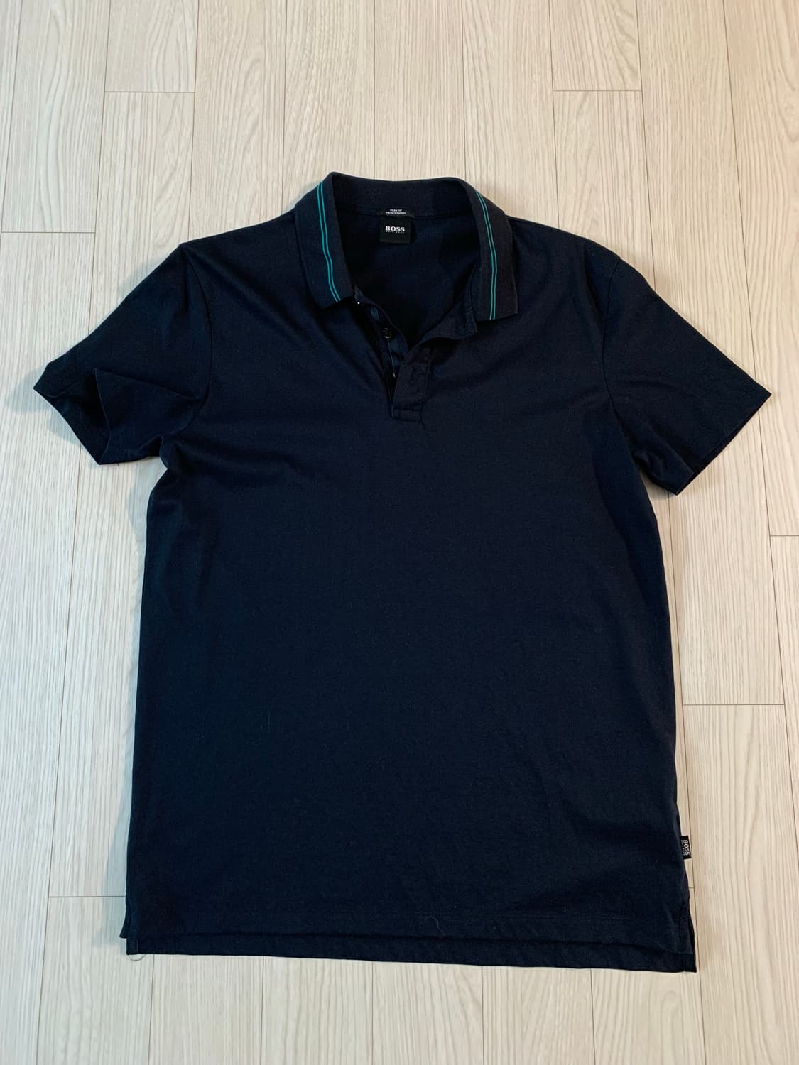 휴고보스 (BOSS) 슬림핏 반팔 셔츠 L 상품이미지1
