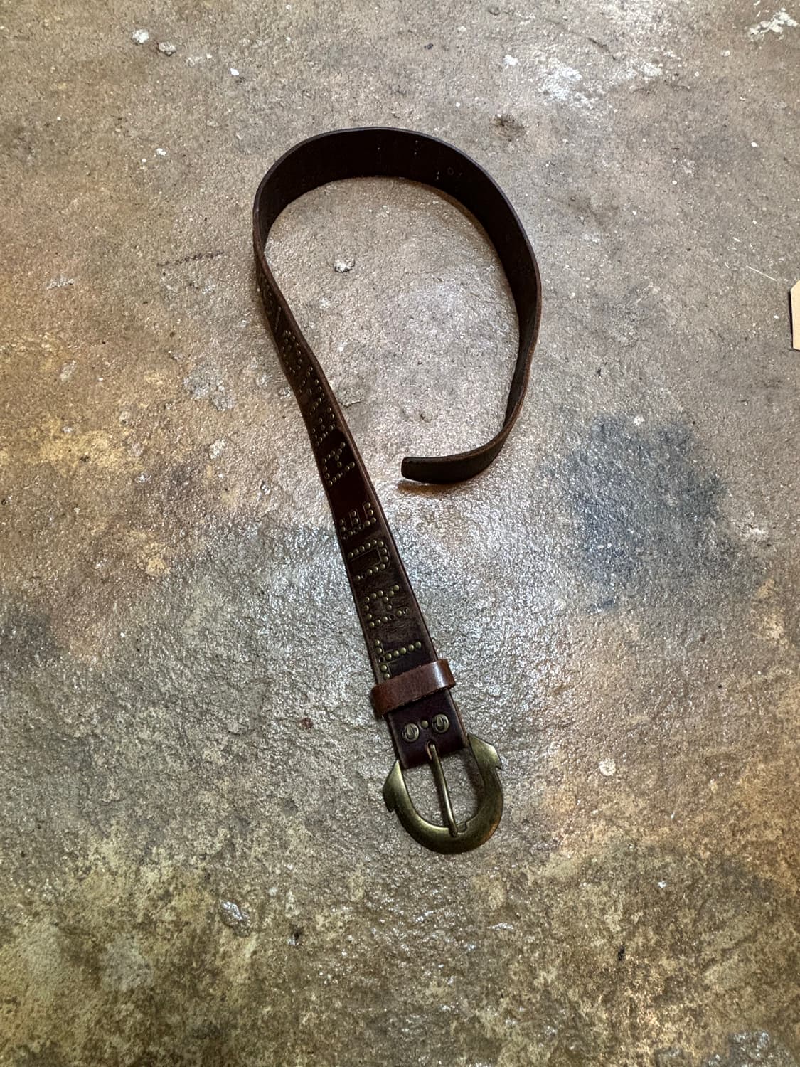 트루릴리전 빈티지 통가죽 벨트 상품이미지5