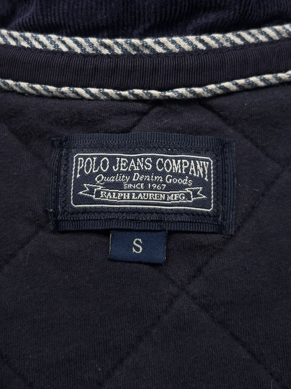 폴로 진스 네이비 코튼 퀼팅 자켓 상품이미지6