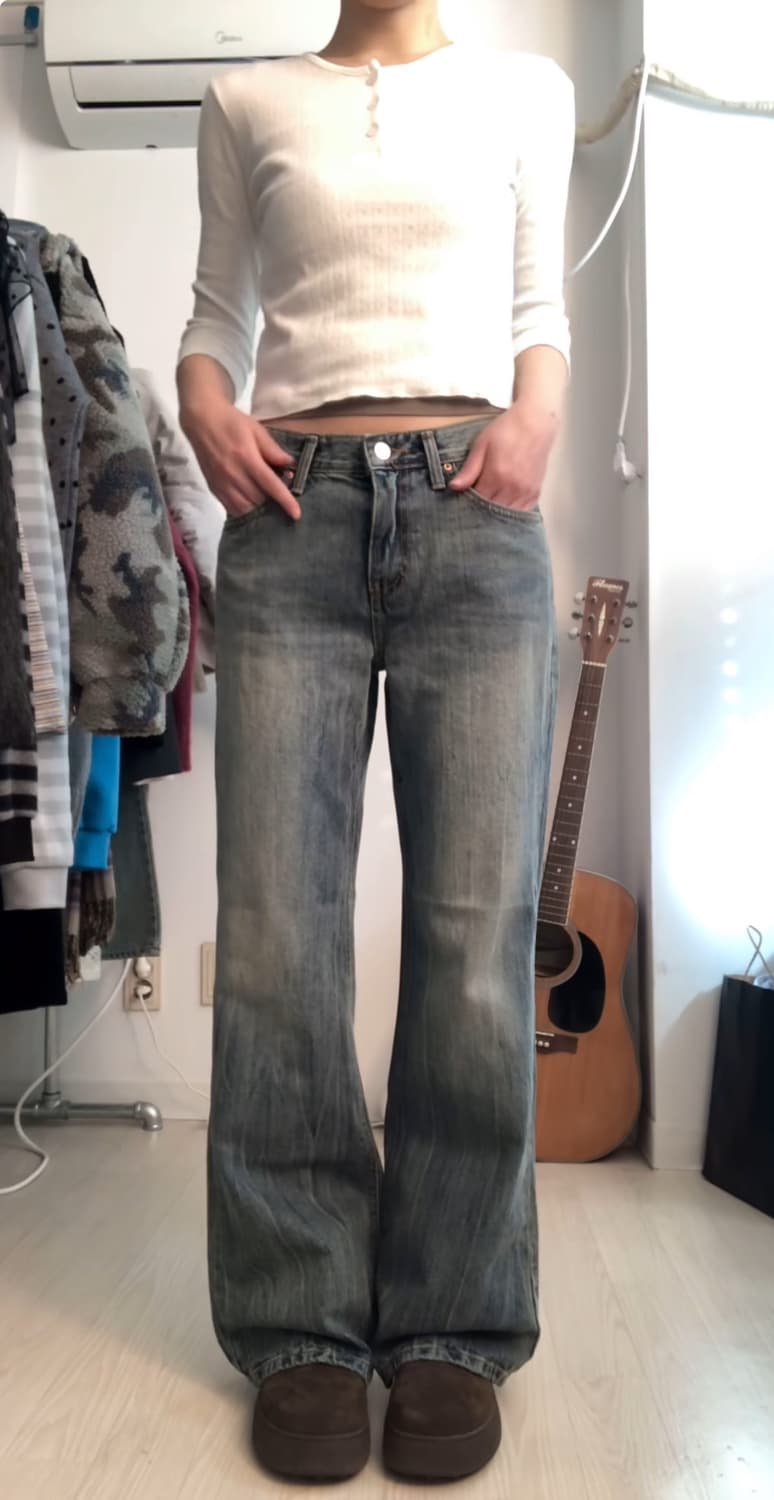 키이라 로우 빈티지 부츠컷 M 상품이미지1