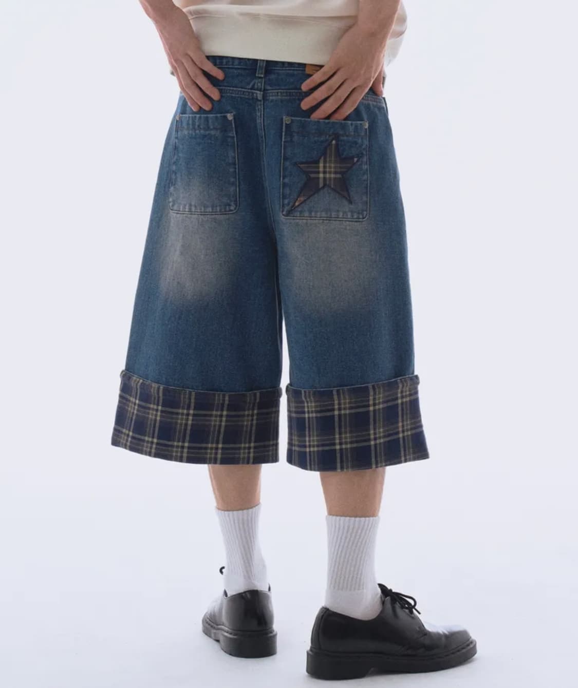 트레블 체크 버뮤다 팬츠 상품이미지3