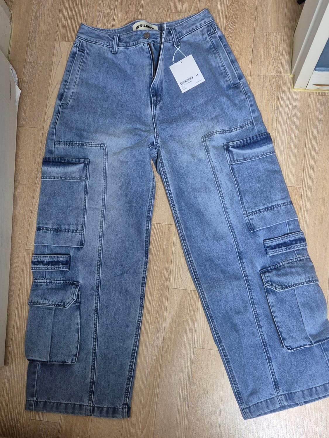 인사일런스 데님 카고 와이드 팬츠 M 교환 희망합니다 상품이미지2