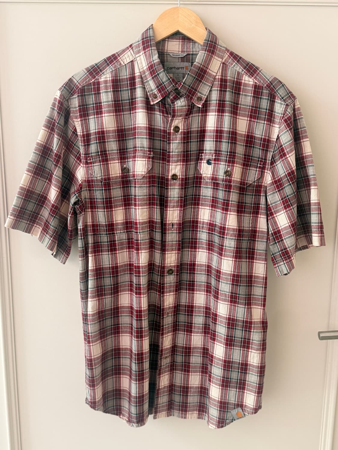 칼하트(Carhartt) 체크 반팔 셔츠 상품이미지1