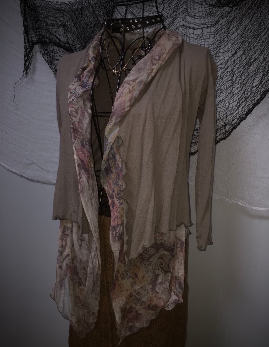 OTTIMO BRACCIO drapped flower knit boler 상품이미지1