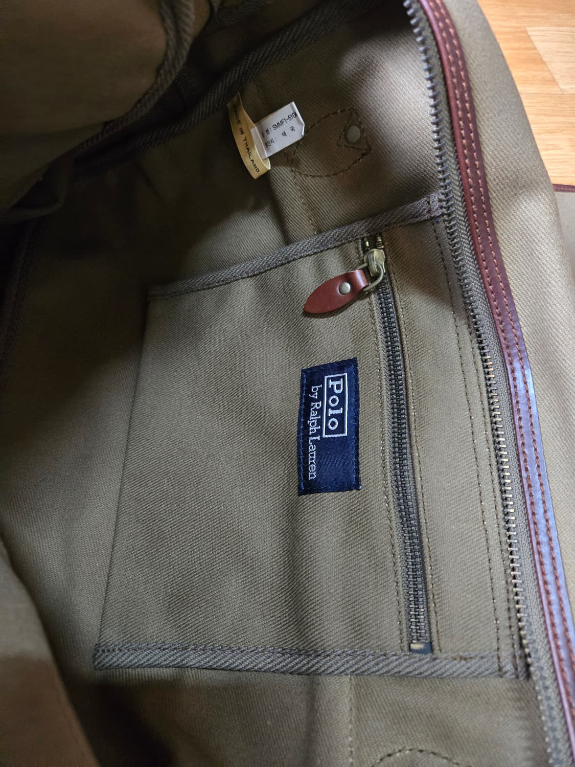 폴로 랄프로렌 레더 트랩 캔버스 메신저백 상품이미지9