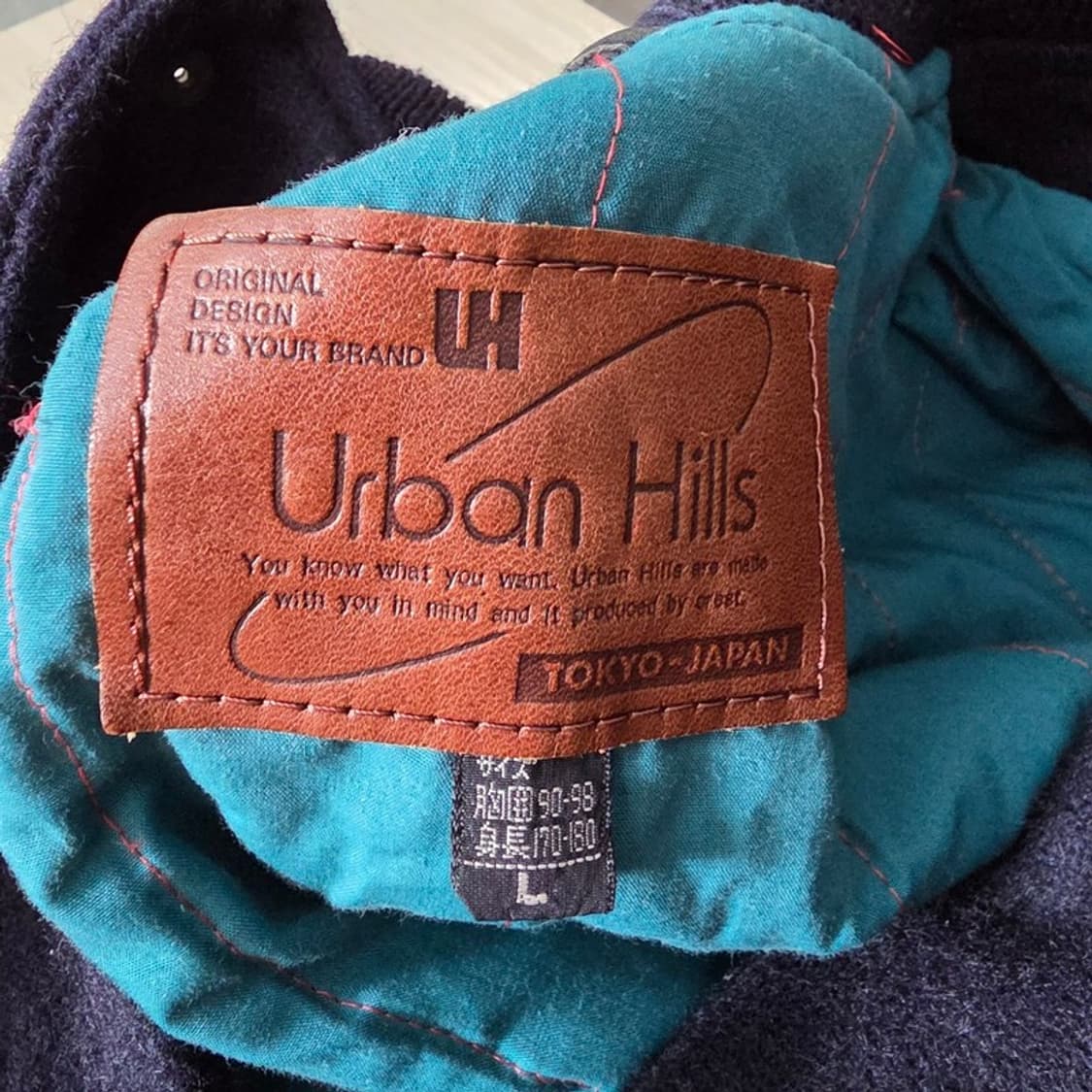 Urban Hills 울&레더 바시티 자켓 Tokyo Japan 빈티지 상품이미지5