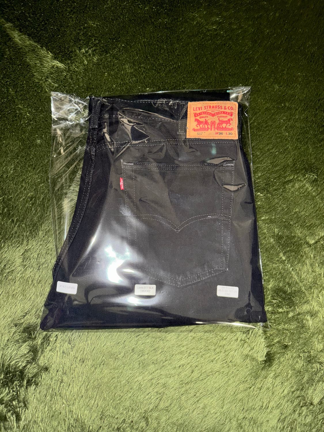 [36X30] 리바이스 517 부츠컷 데님 팬츠 블랙 상품이미지10