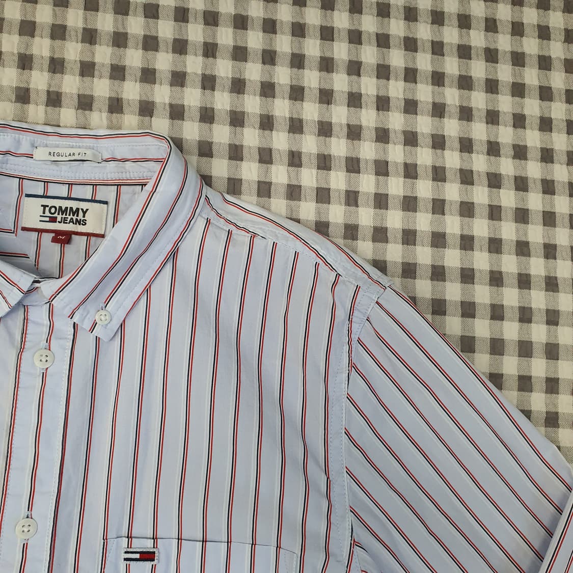 타미힐피거 스트라이프 긴소매 셔츠 남자95 상품이미지3