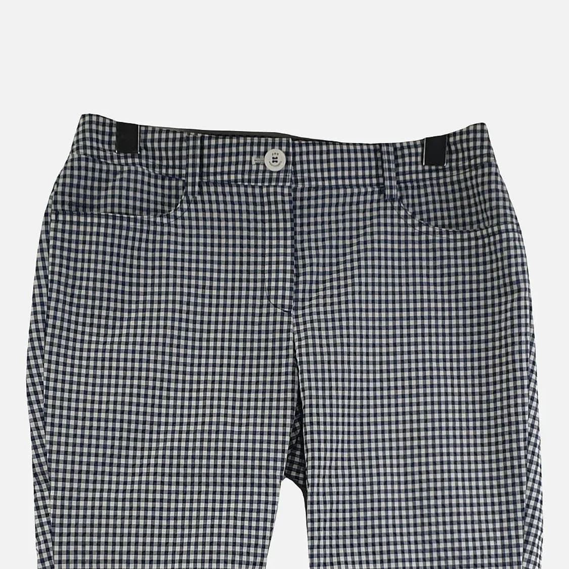JDX 네이비 여자 체크 바지 70-92 N4993 상품이미지3