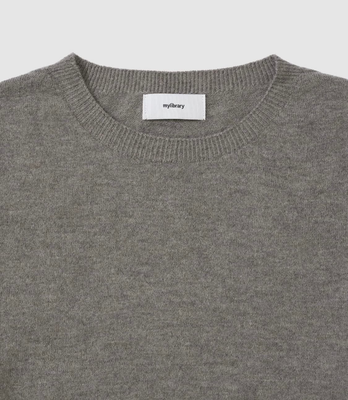 [L] 마이라이브러리 Round Neck Knit Warm Gray 상품이미지2