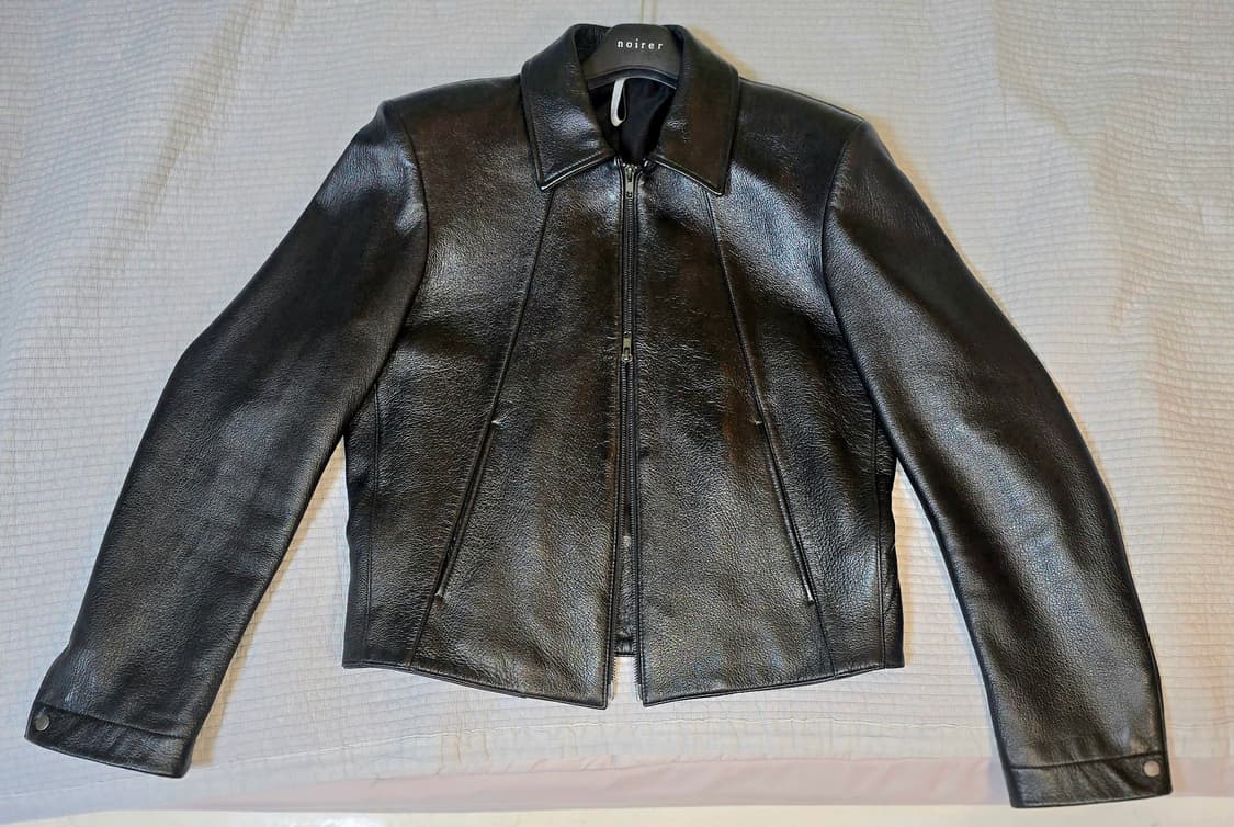 노이어 슈렁큰 고트 레더 자켓 상품이미지1
