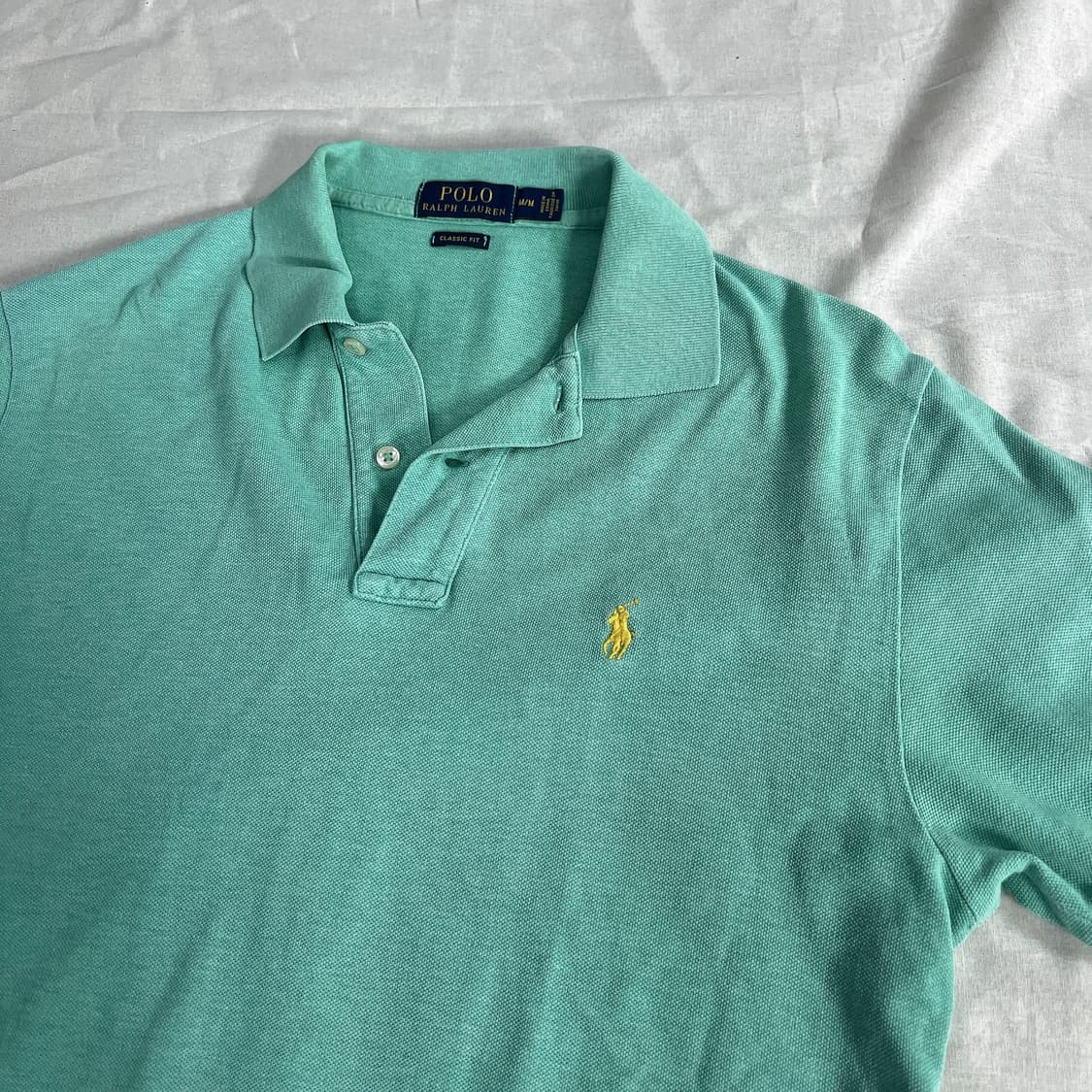 폴로 랄프로렌 반팔 카라티 M 민트 클래식핏 정품 상품이미지1