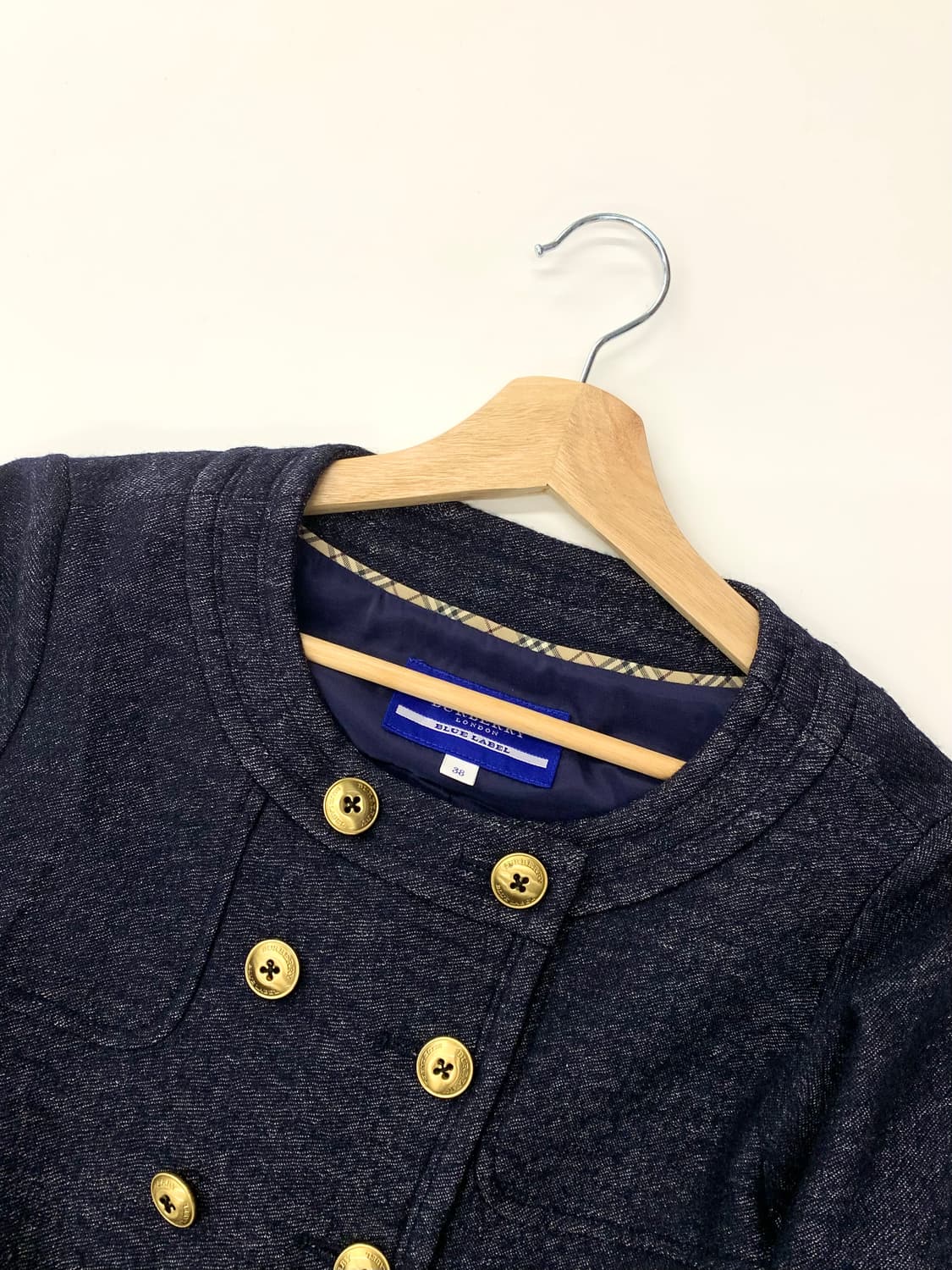 Burberry 버버리 블루라벨 울 더블버튼 하프 자켓 상품이미지7