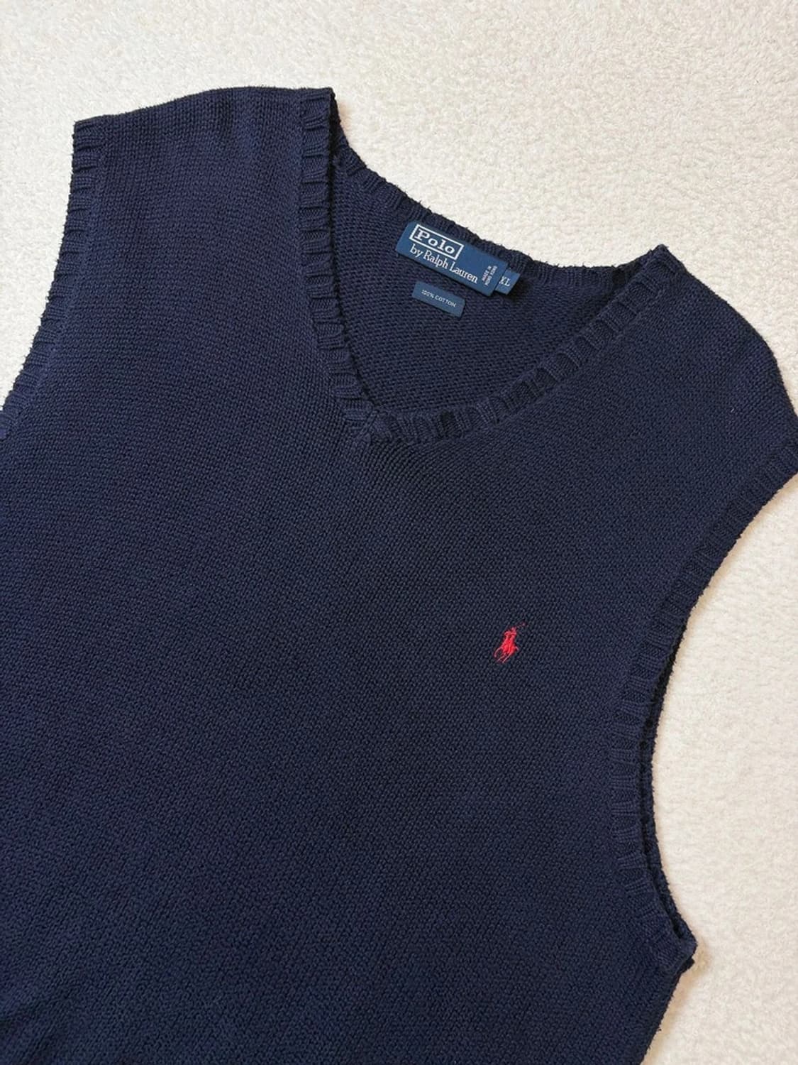 폴로 랄프로렌 90's 코튼 니트 조끼 PN6258 상품이미지2
