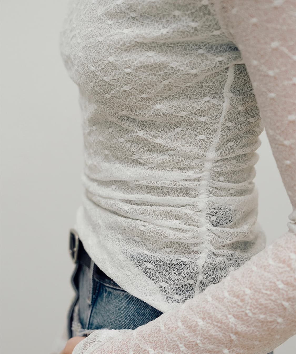 레이브 레이어드 셔링 레이스 탑 세트 상품이미지3