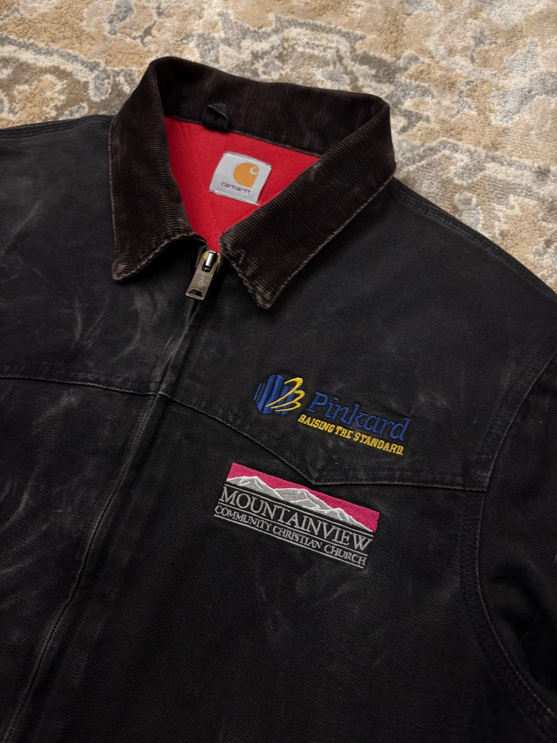 [칼하트] 90s 빈티지 J14 산타페 커스텀 블랙 자켓 오버핏 (XL) 상품이미지2