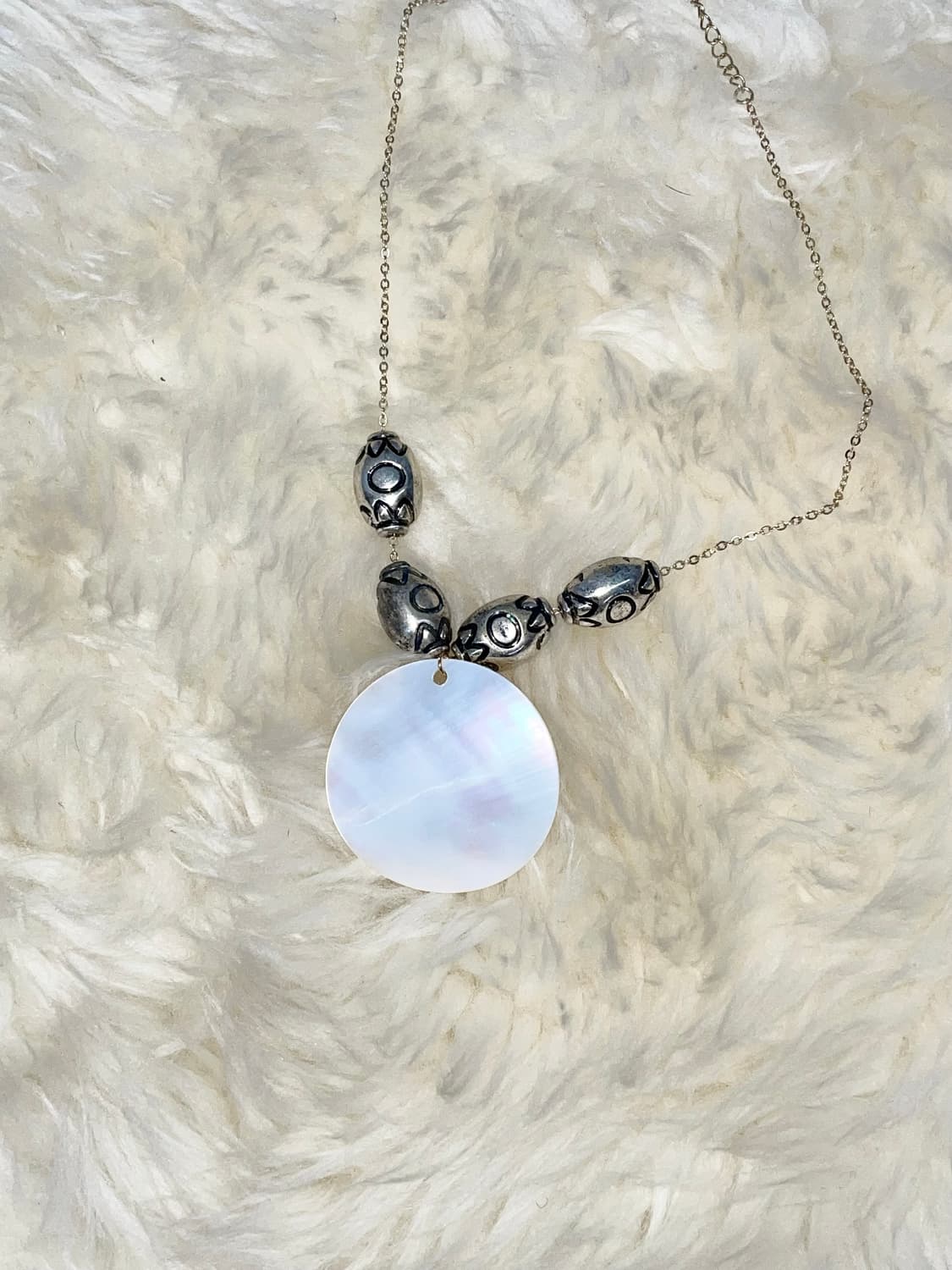 오리엔탈 자개 드롭 네크리스 상품이미지4