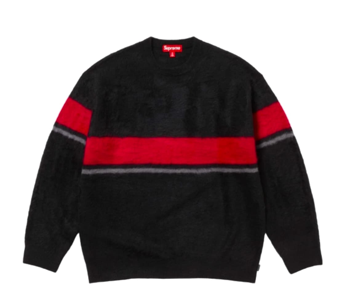 슈프림 스트라이프 니트 블랙 L 상품이미지1