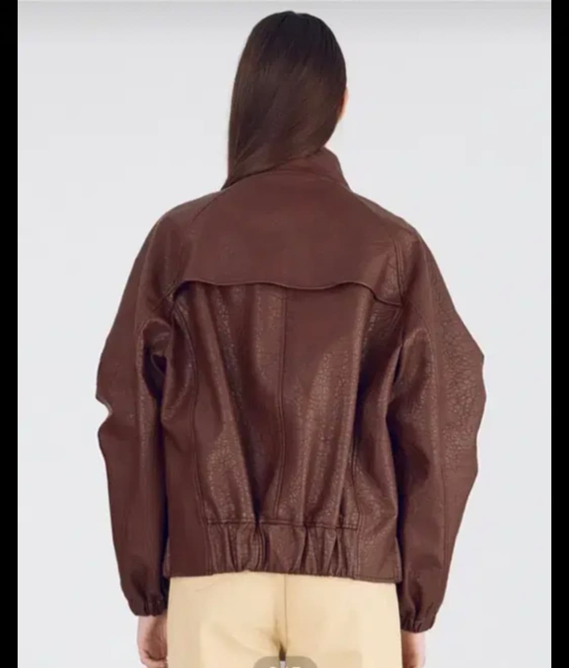 분더캄머 하이넥 에코레더 점퍼 브라운 s 상품이미지3