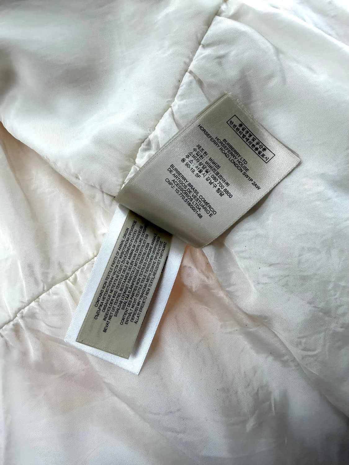 UK8/ 버버리 후디드 트렌치 경량패딩 자켓 상품이미지9