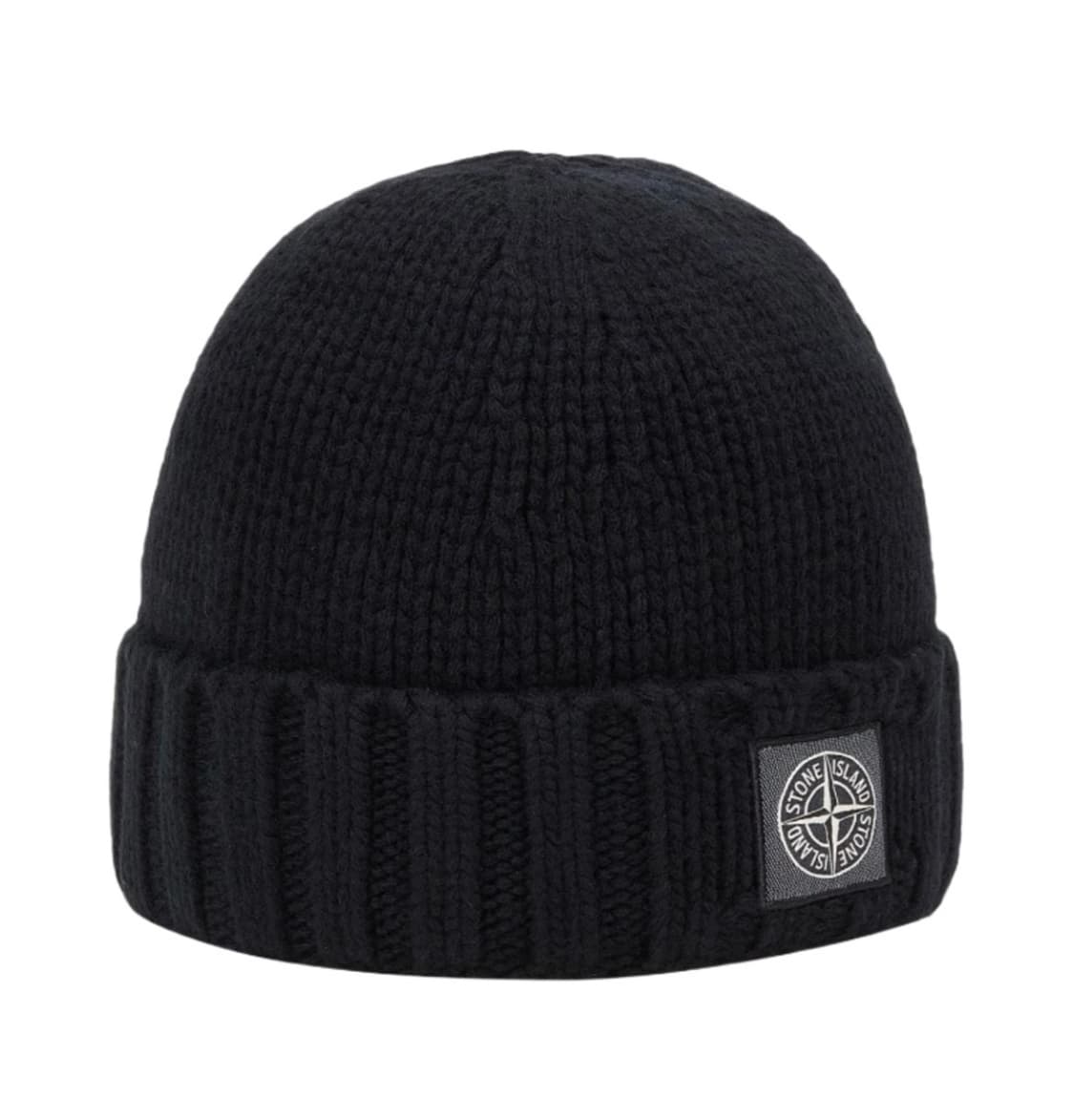 [OS] 스톤아일랜드 로고 패치 울 비니 블랙 상품이미지1