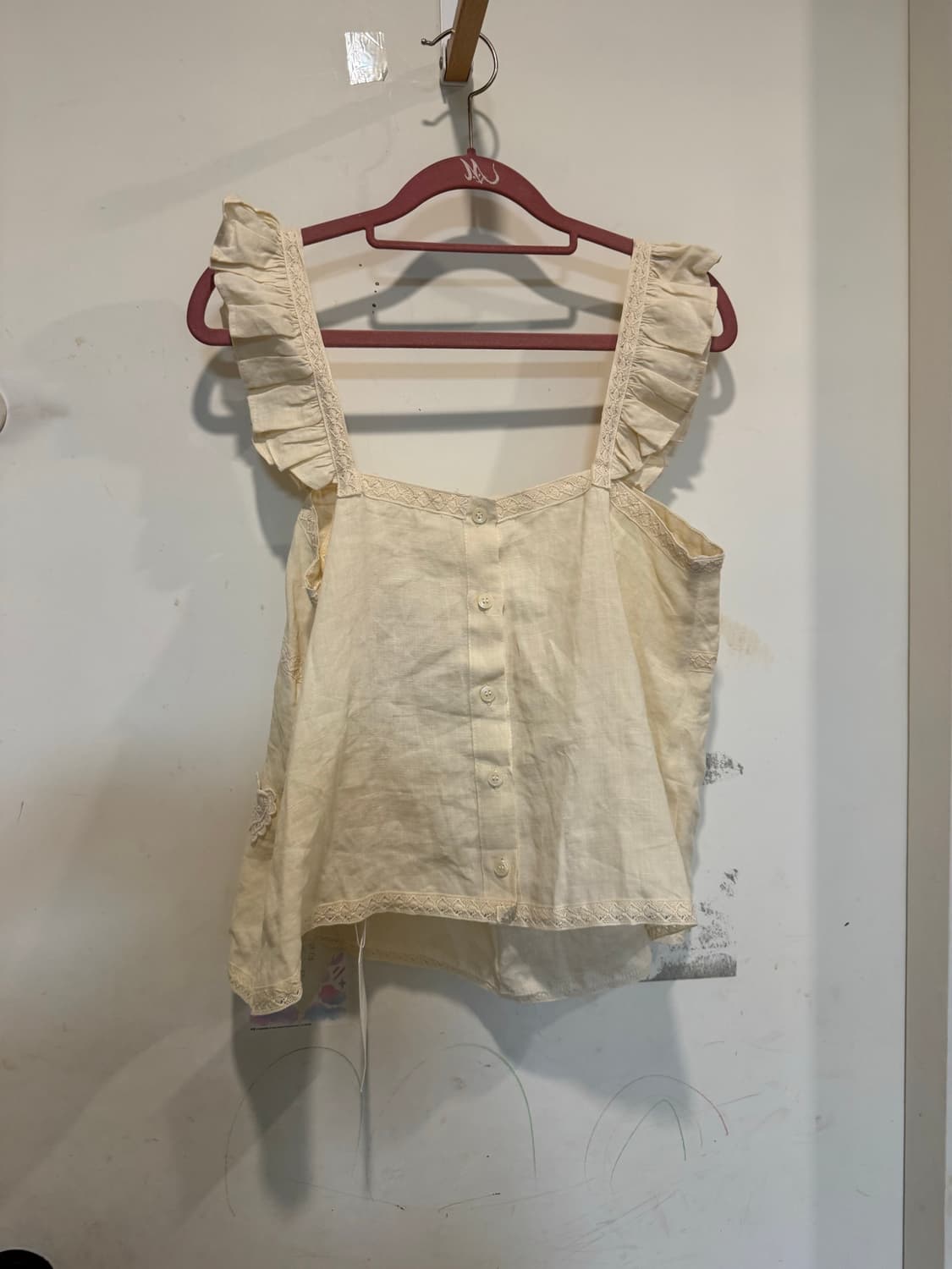 새상품 디어리스트 메베 프릴 민소매 린넨 상품이미지6