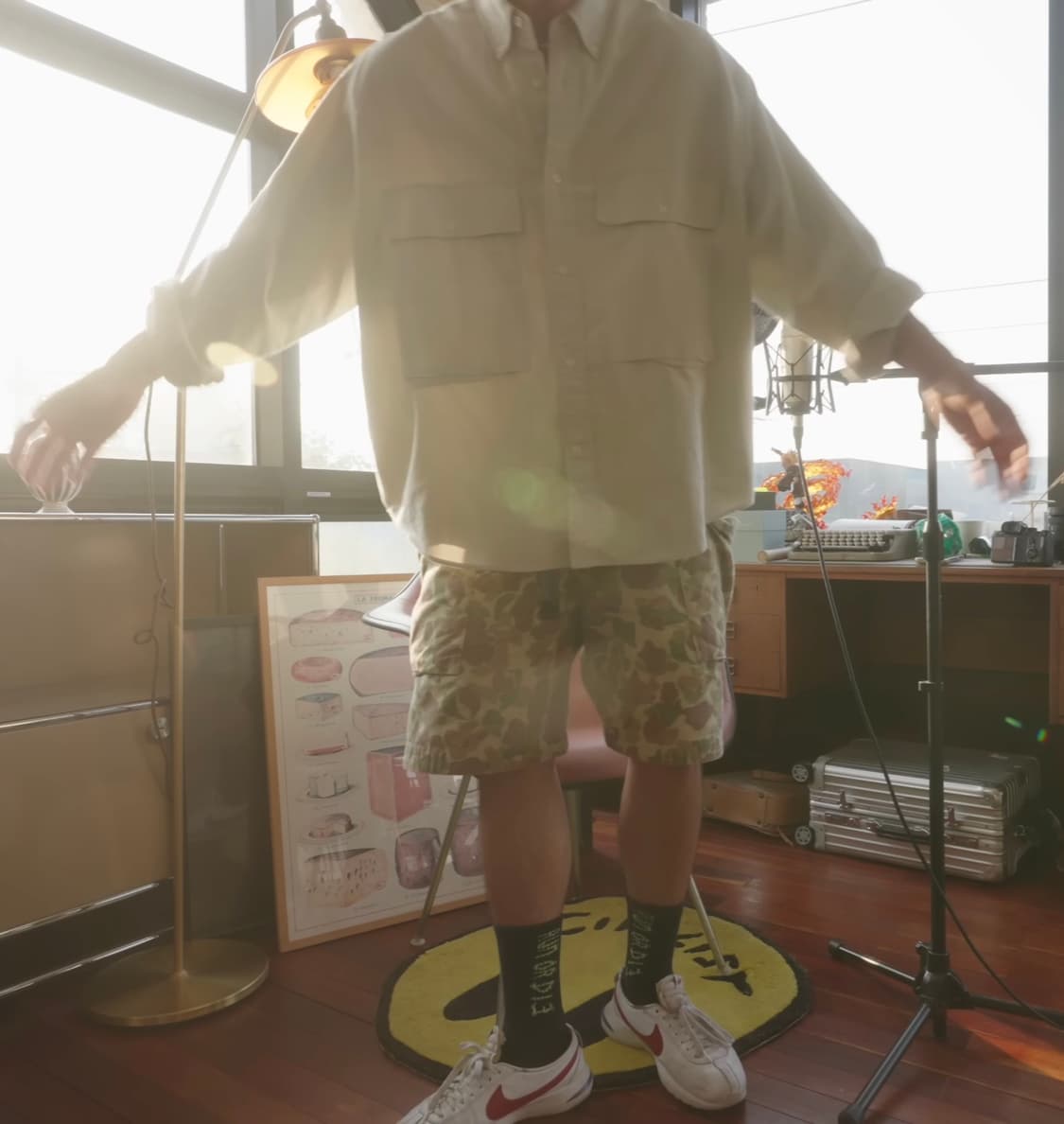 [2] 모이프 x 느린양반 오버핏 와이드 유틸리티 셔츠  상품이미지1