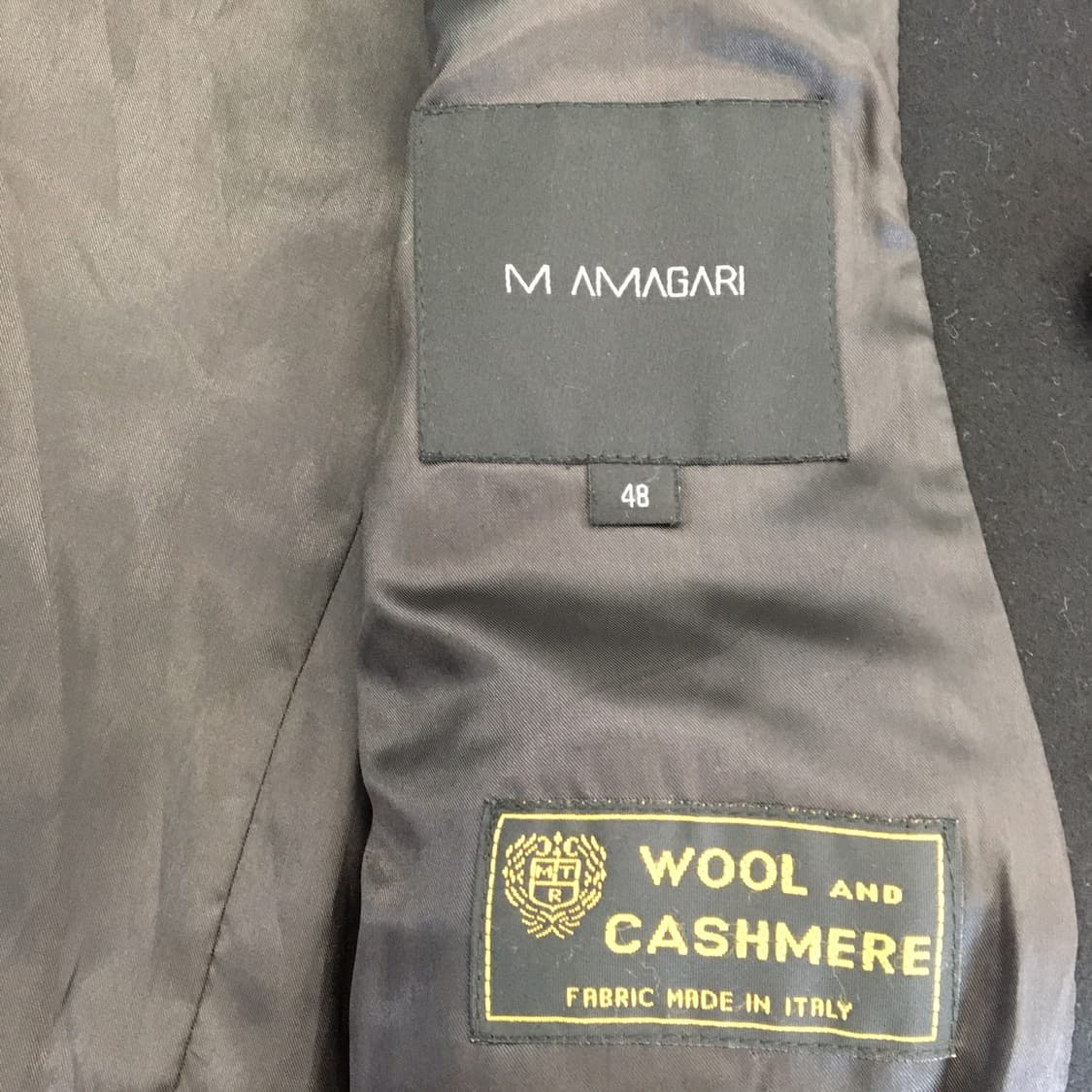 마마가리 이태리원단 캐시미어 더블 브레스티드 코트 100  상품이미지6