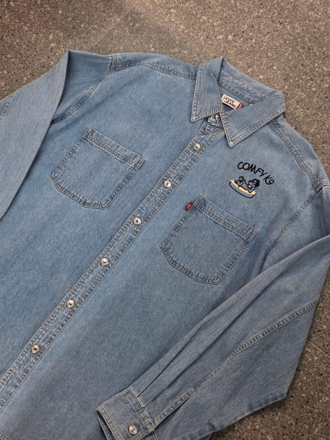 Levis 리바이스 연청 dog긴팔셔츠 상품이미지1