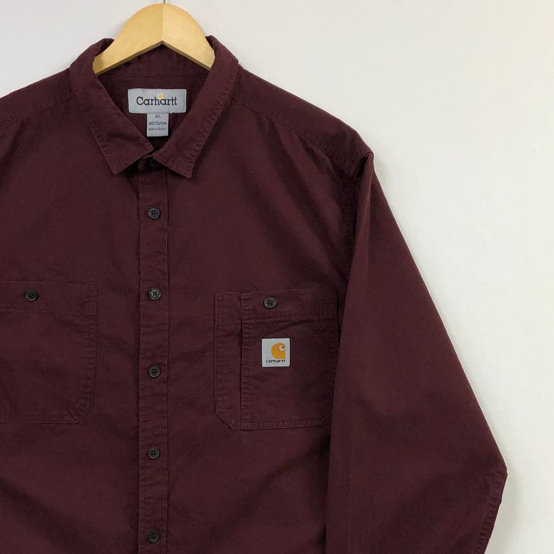 XL 칼하트 버건디 워크 셔츠 상품이미지1