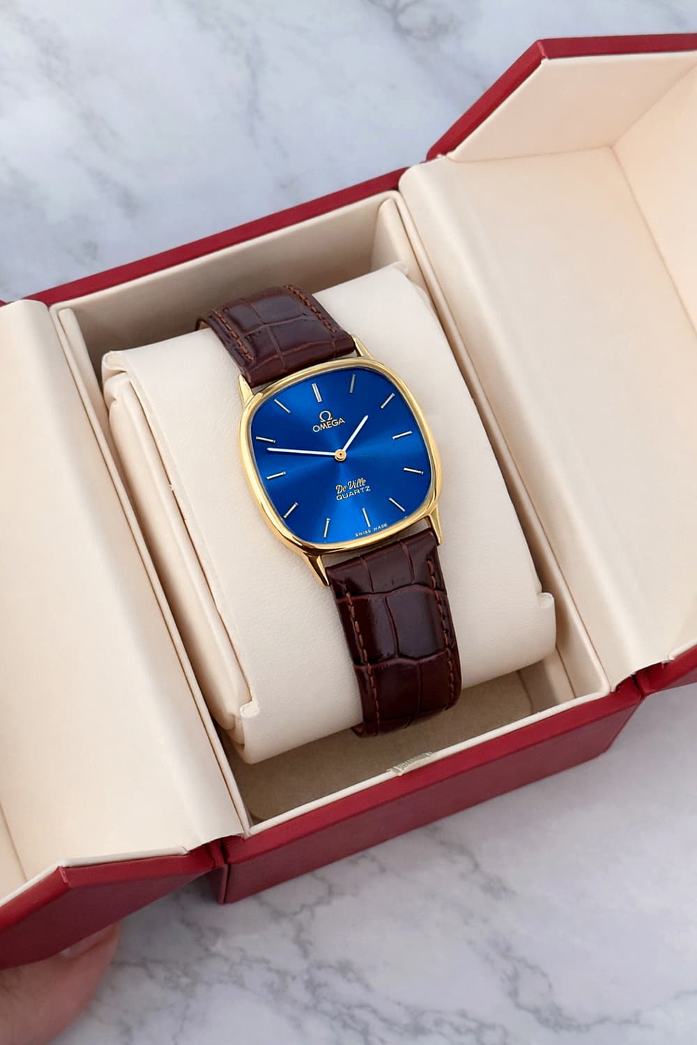 오메가 드빌 엘립스 블루 금장 민트급 빈티지 시계 상품이미지2