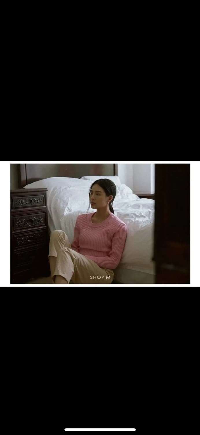 샵엠 medor knit 핑크 상품이미지3