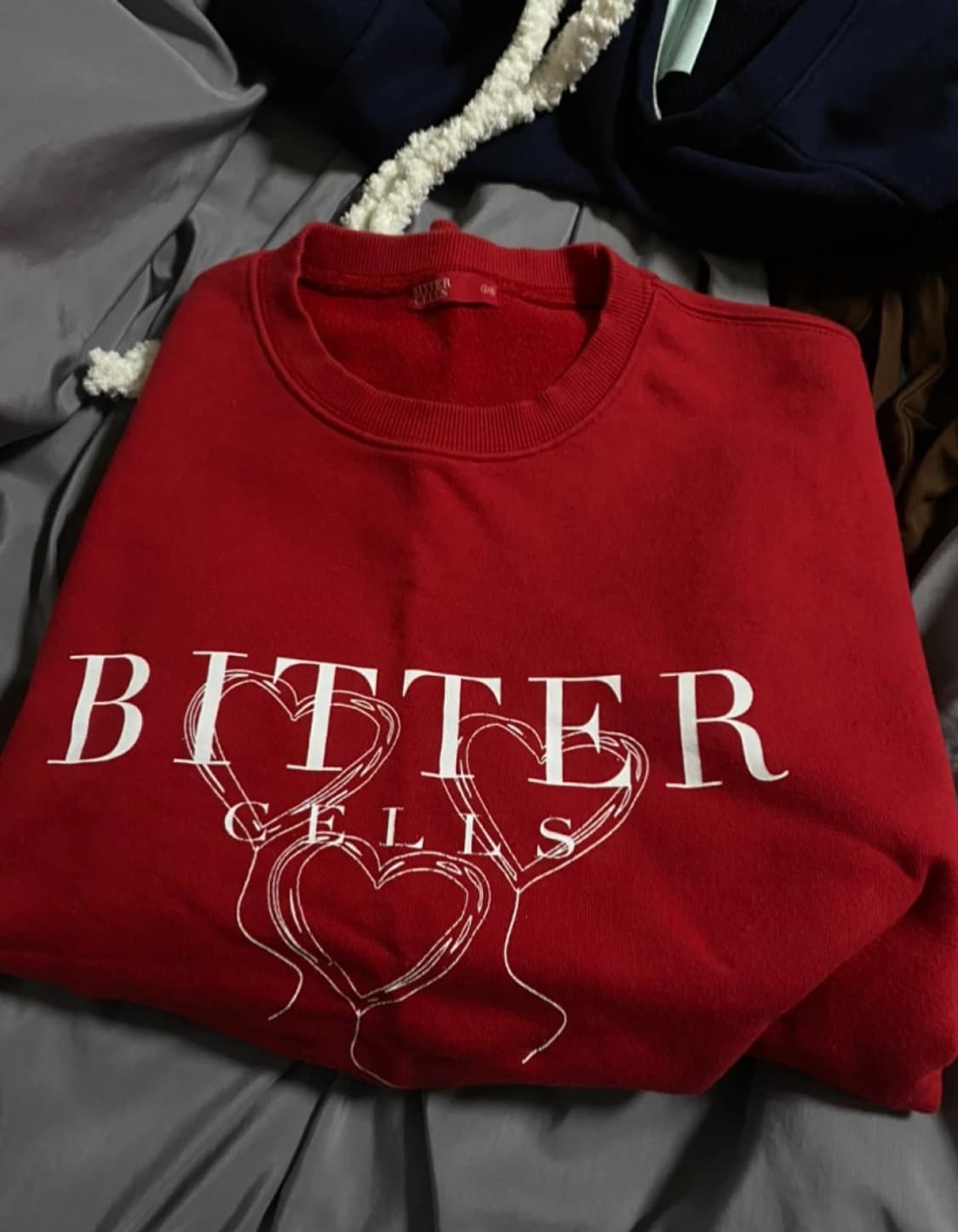 비터셀즈 맨투맨 레드 상품이미지4