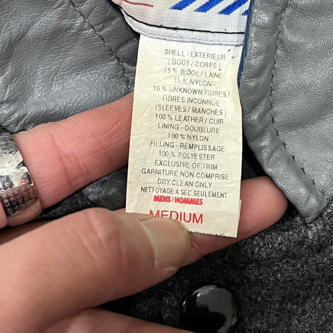 모던 레더소매 바시티자켓 s08364 상품이미지7