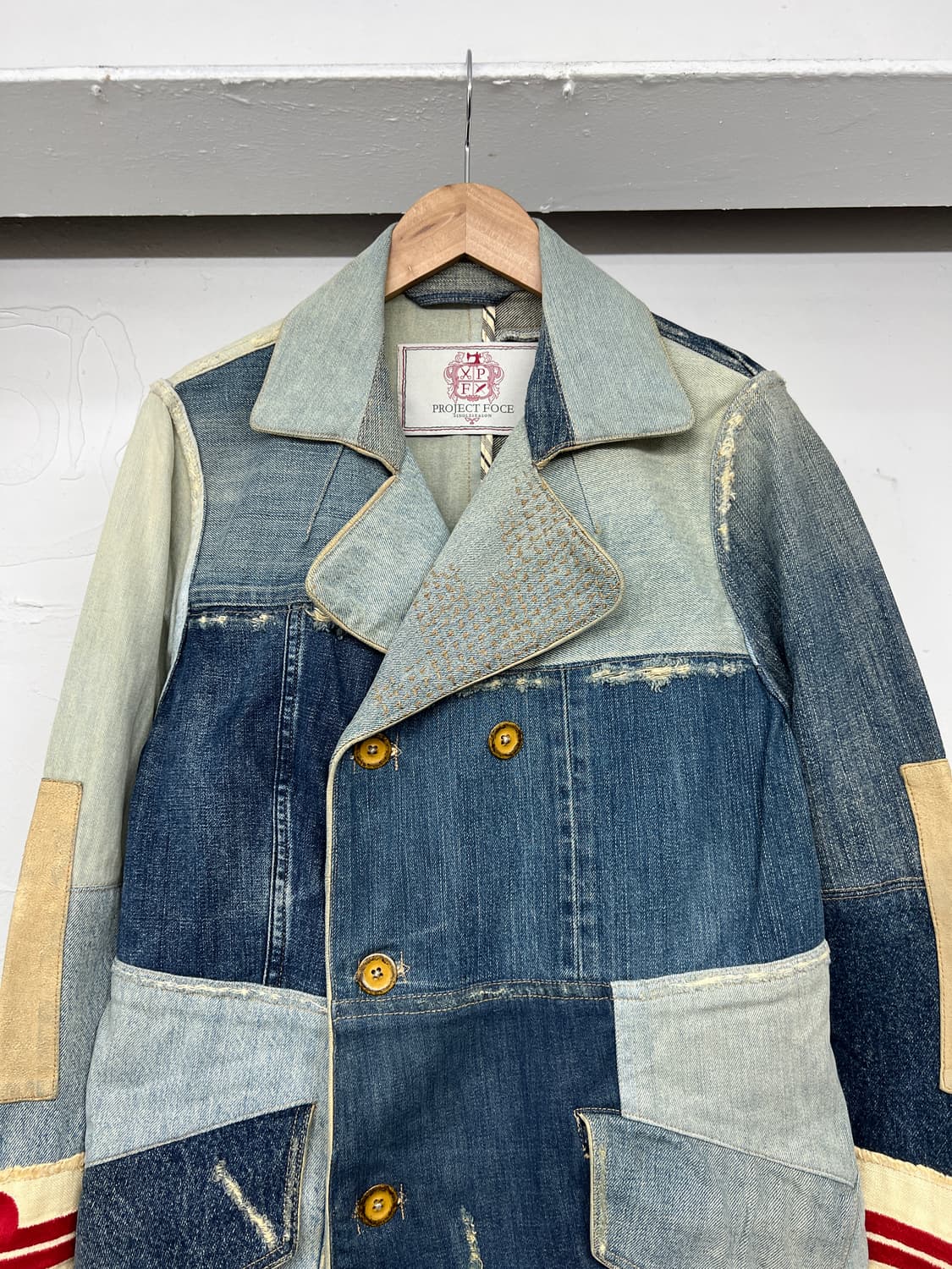 PROJECT FOCE 패치워크 데님 자켓 상품이미지3