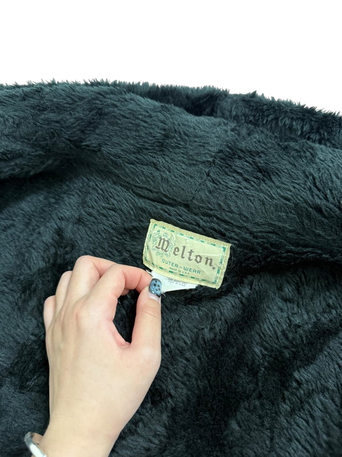 멜톤 made in USA 후드 퍼 자켓 상품이미지6