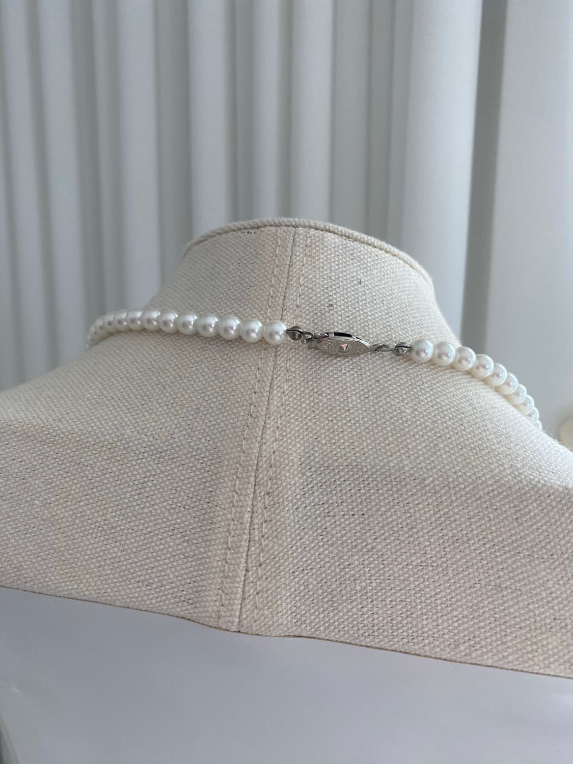 화이트 모조진주 목걸이 y2k 페어리 키치 상품이미지4