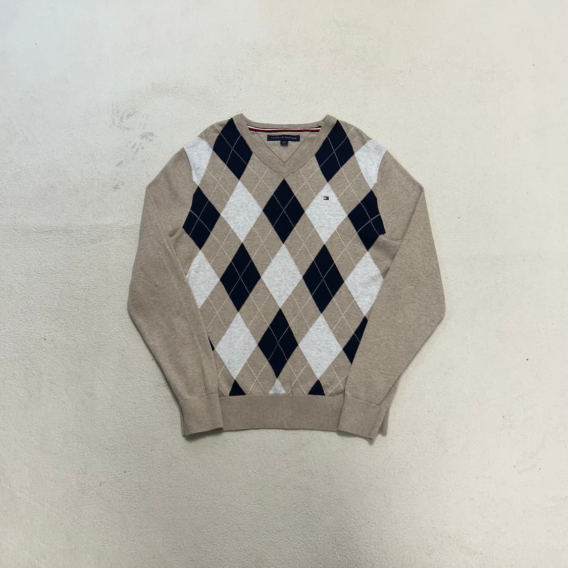 Tommy Hilfiger Argyle Knit Sweater 상품이미지4