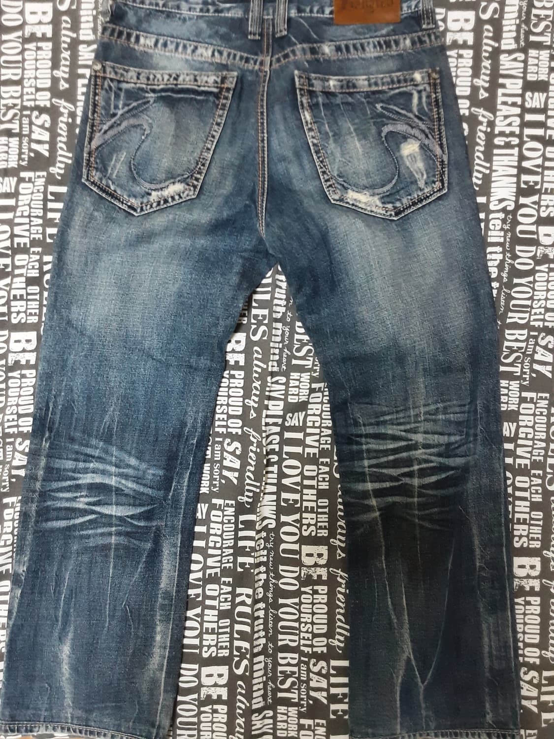 행텐 워싱 청바지 (정품) 상품이미지3
