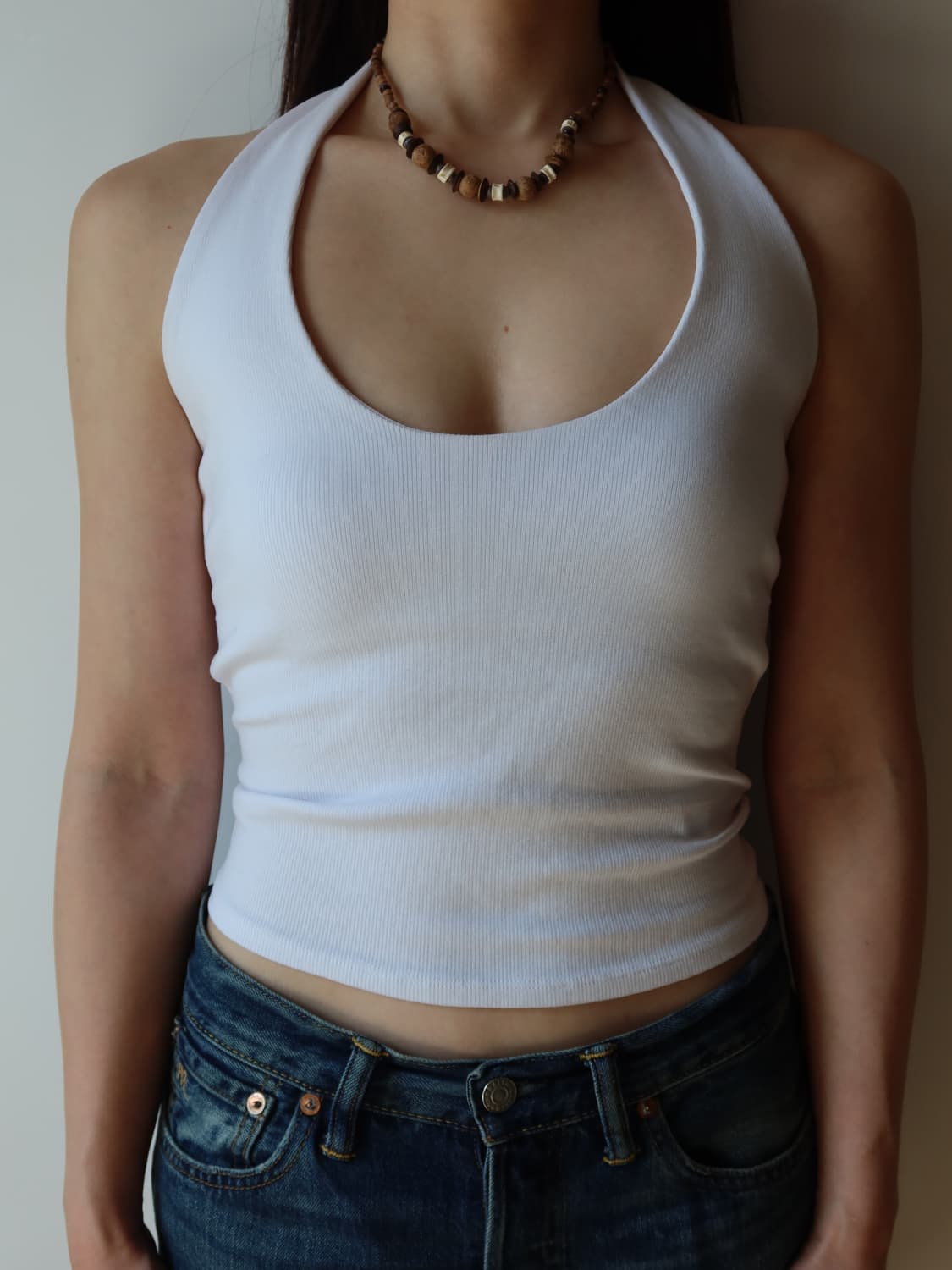 mixed wood bead necklace 상품이미지2