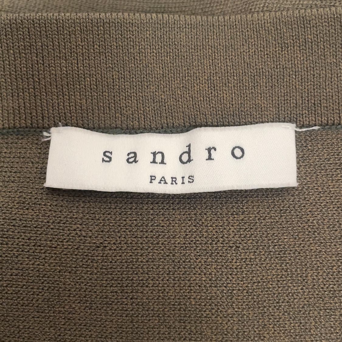 산드로 (우먼) 카키 레이스 업 니트 스커트   상품이미지5