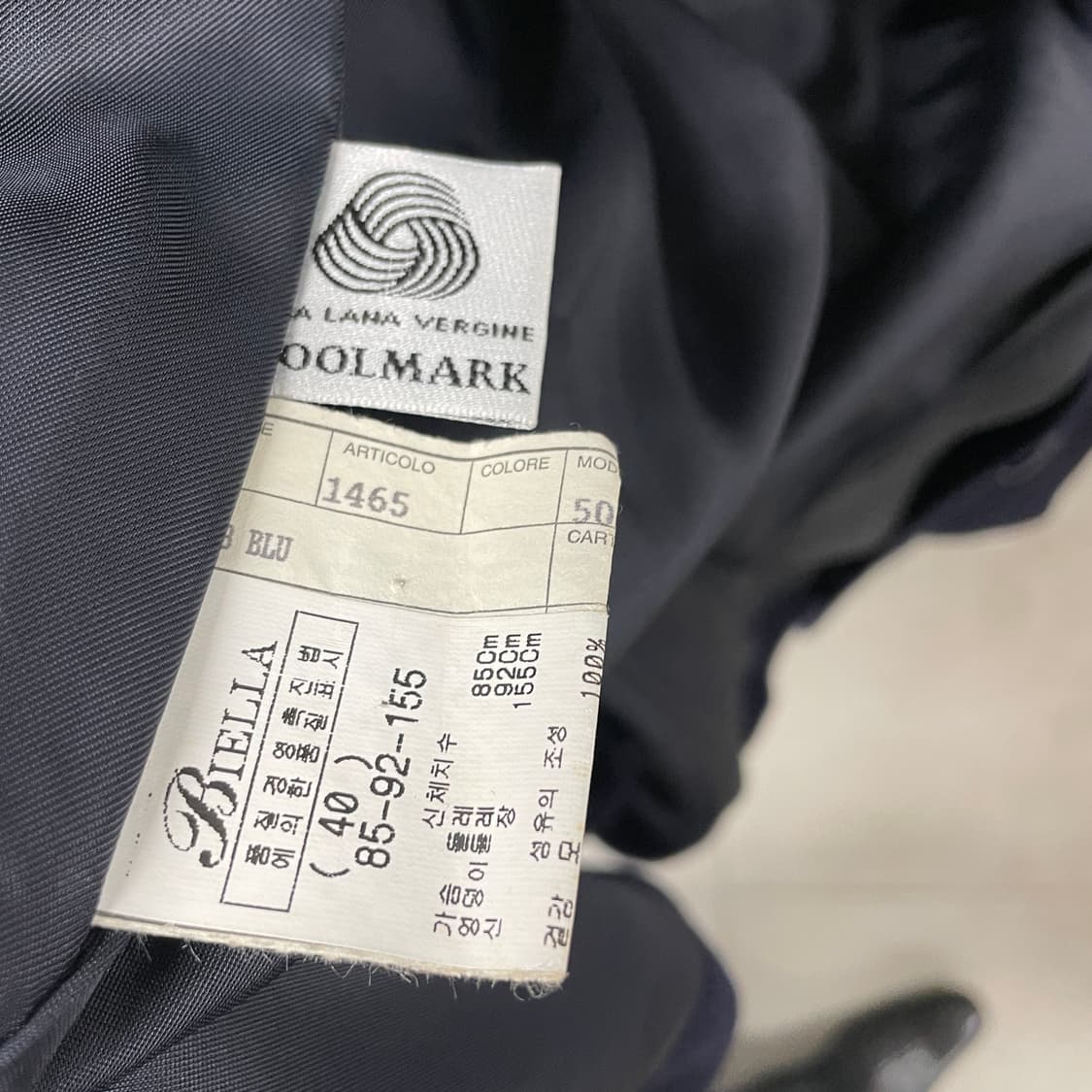 비엘라 네이비 코트 40(W) 상품이미지5