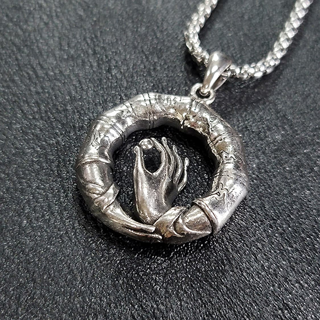 바르타 백동 펜던트 엔틱 선물 부처님 불교 남자 목걸이 상품이미지1