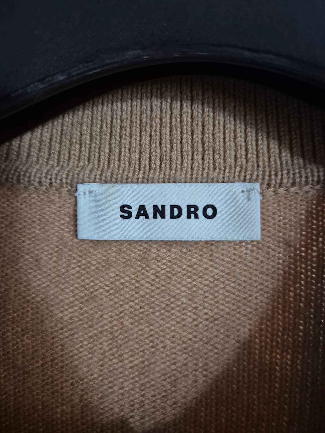 산드로옴므 캐시미어 카라니트 L 베이지 상품이미지3