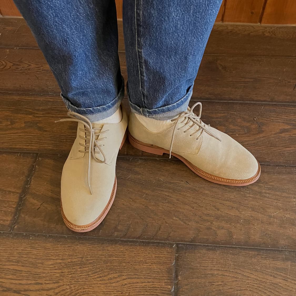 폴로 랄프로렌 스웨이드 더비 슈즈 US 8EE 상품이미지9