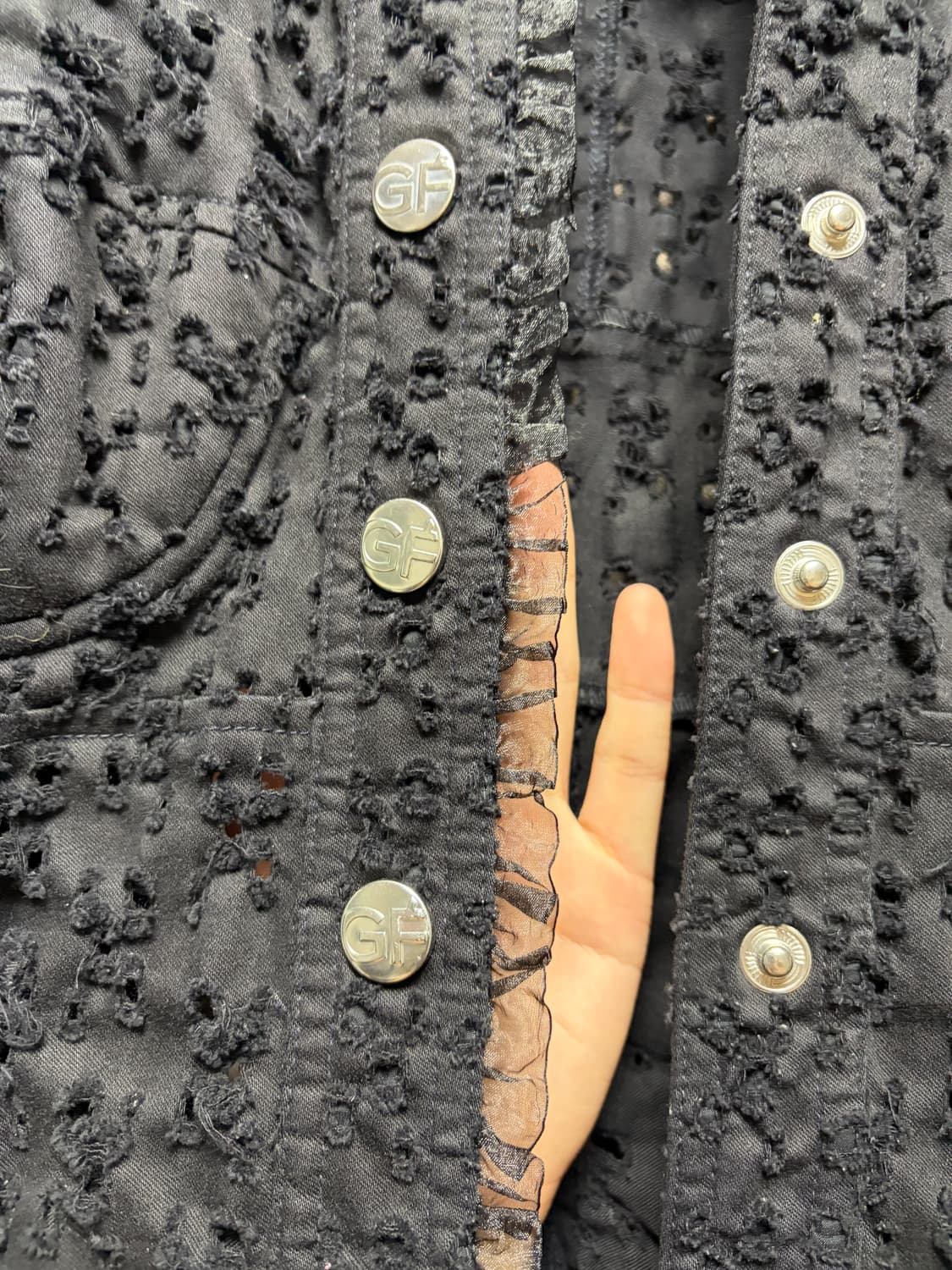 Gianfranco Ferre 펀칭 코르셋 자켓 상품이미지3