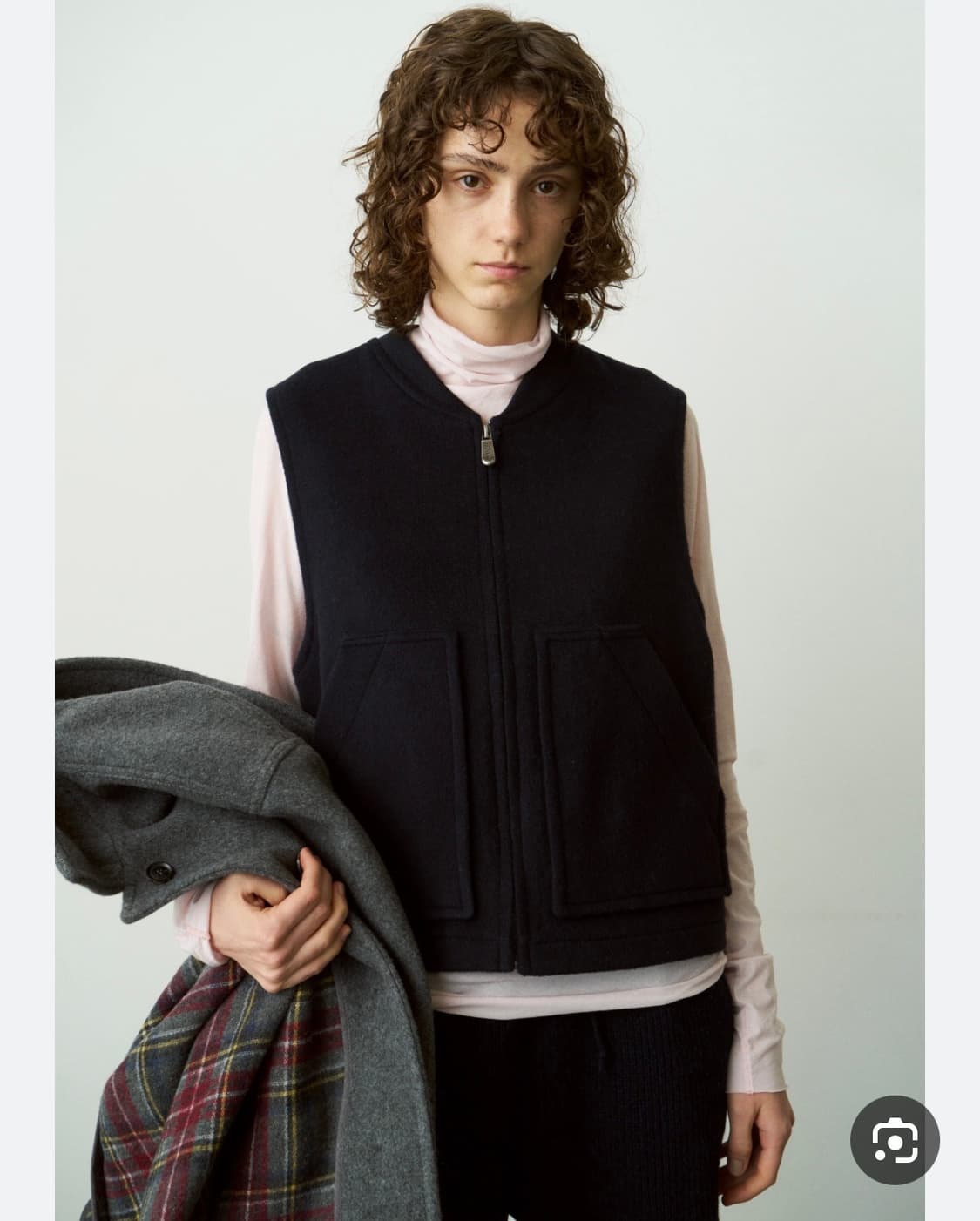 언필 unfil 울 베스트 + 구호 가죽 헤어슈슈 스크런치  상품이미지3