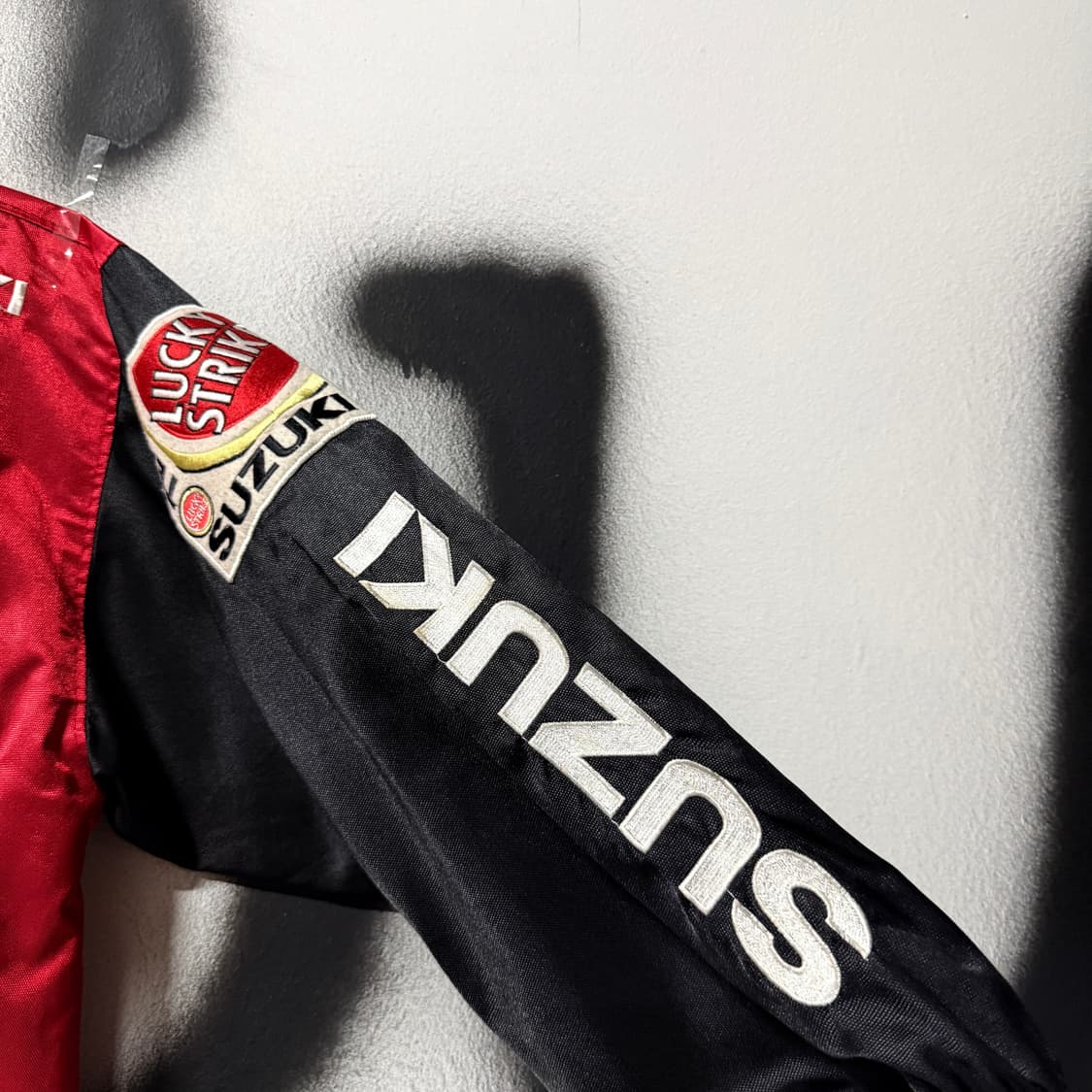 스즈키 올드스쿨 럭키스트라이크 스폰 멀티 패치 레이싱 자켓 상품이미지5