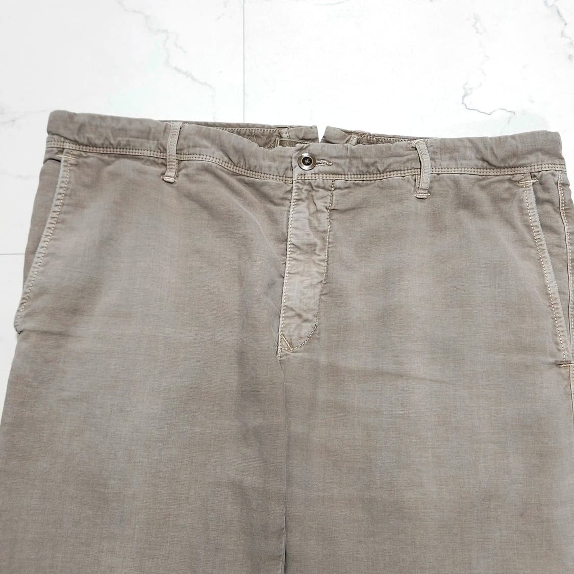 38)Incotex 인코텍스 가먼트다잉 톤다운베이지 치노 팬츠 상품이미지2